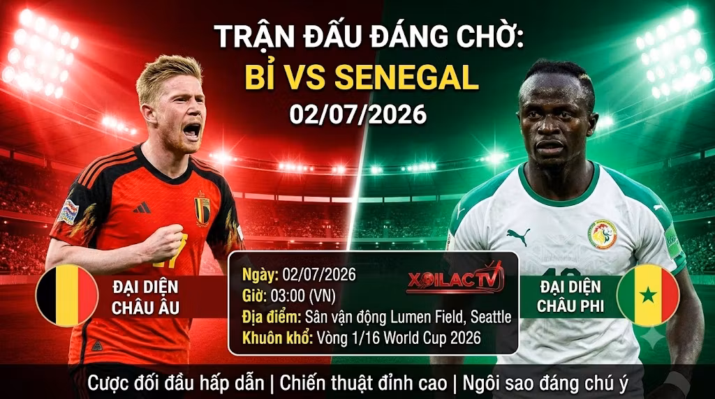 Nhận định Bỉ vs Senegal (03h00, 02/07): Khẳng định bản lĩnh hay Địa chấn châu Phi?